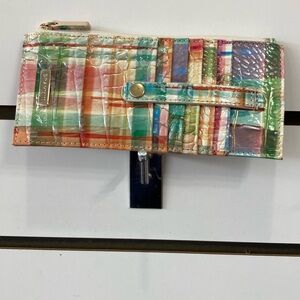 Brahmin Duxbury Sweet Tea Ombré Melbourne Leather Credit Card Wallet.